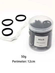 50 Stücke feste Haargummis, Damen Haaraccessoires, Damen Haargummis für Pferdeschwanz, Haargummis, Haargummis, Scrunchies, Haargummis, Haargummis