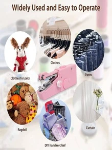 1入組便攜式迷你縫紉機 - 粉色 - 查看 6