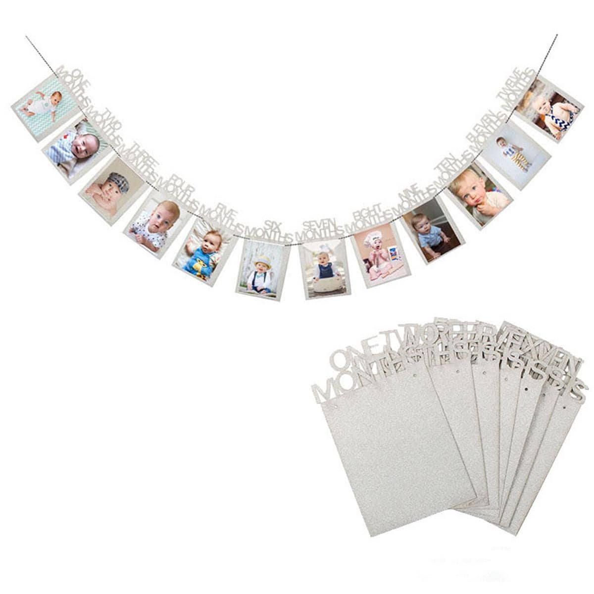 1set Birthday Party Photo Frame Pull Flag