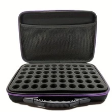 1pc Random Color 60 Slot Essential Oil Storage Box Suit For Doterra Essential Oil Case Carrying Bag Perfume Nail polish Storage Organizer Bag (send 1pc random color) - Multicolor - View 1