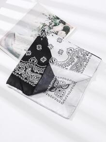 男士佩斯利印花方巾