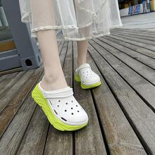 時尚白色洞洞鞋適用於女士鏤空洞洞鞋 - 白色 - 查看 6