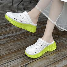 時尚白色洞洞鞋適用於女士鏤空洞洞鞋 - 白色 - 查看 5