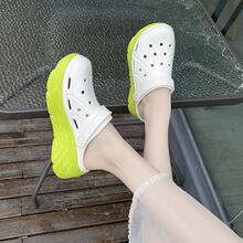 時尚白色洞洞鞋適用於女士鏤空洞洞鞋 - 白色 - 查看 3