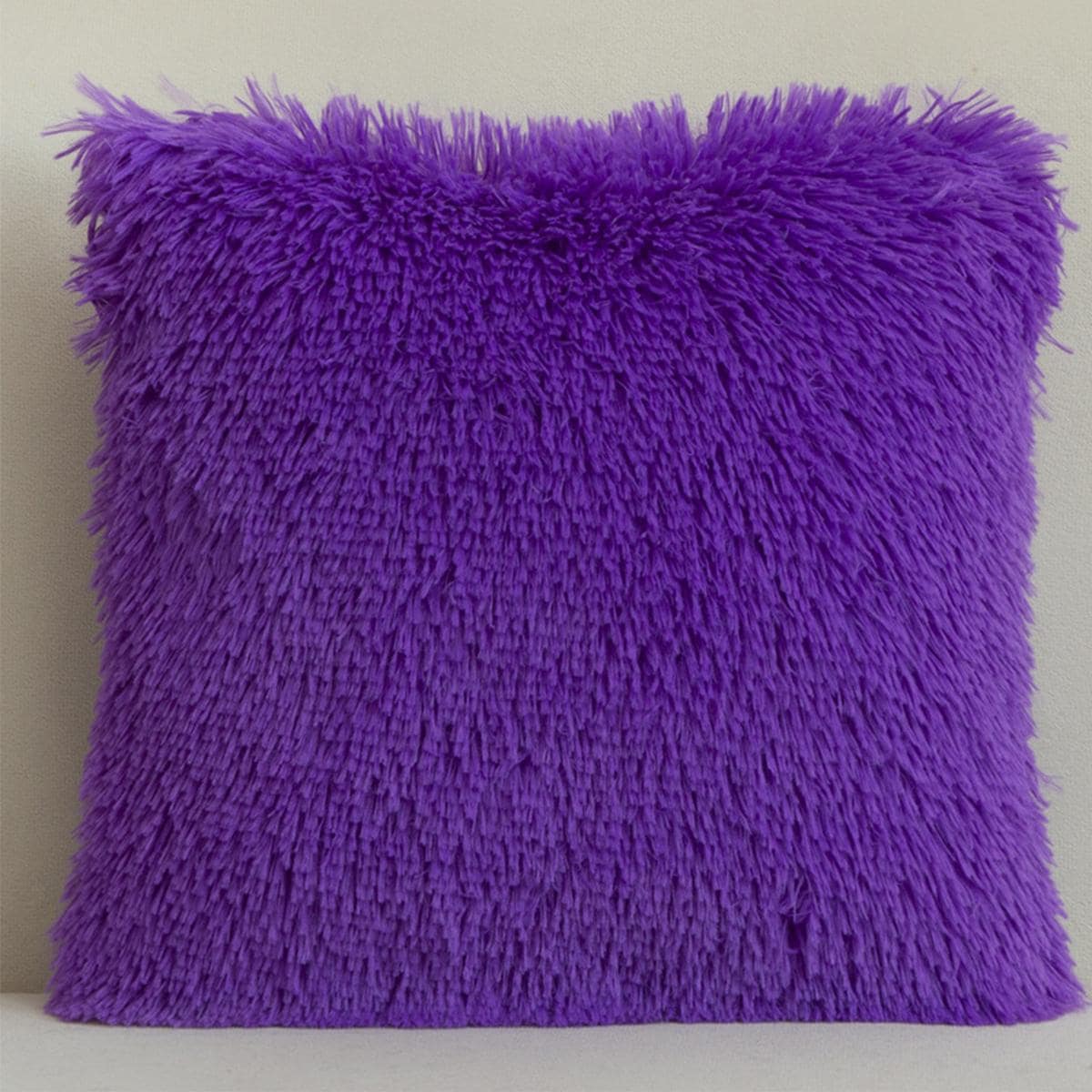 Shein Plain Plush Cushion Cover Without Filler