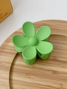 Vuốt tóc thiết kế hoa - màu xanh lá - Xem 2