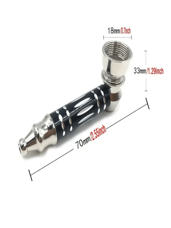 1pc Portable Metal Smoking Weed Pipe Tobacco Filter Smoking Pipe With