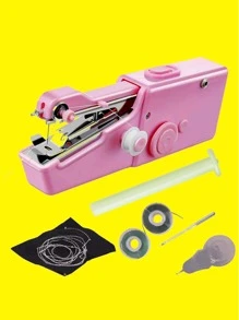 1入組便攜式迷你縫紉機 - 粉色 - 查看 1