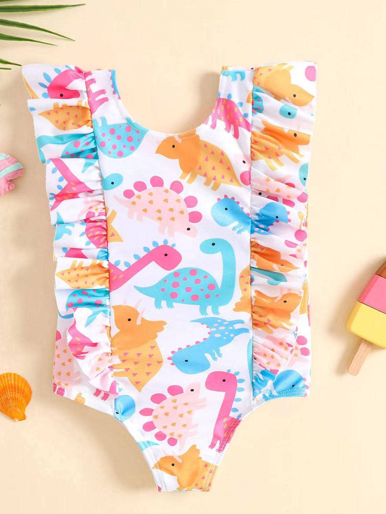Traje De Baño De 2 Piezas Para Bebé Niña - Multicolor - Ver 1