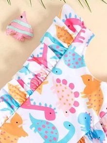 Traje De Baño De 2 Piezas Para Bebé Niña - Multicolor - Ver 2
