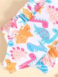 Traje De Baño De 2 Piezas Para Bebé Niña - Multicolor - Ver 3