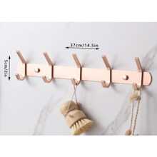 1件套鋁合金自黏式經典免打孔牆面掛鉤適用於家庭 - 淺粉色 - 查看 2