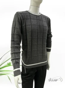 Men Sweaters - 深灰色 - 查看 1