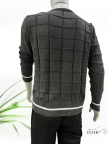 Men Sweaters - 深灰色 - 查看 2