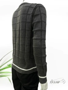 Men Sweaters - 深灰色 - 查看 3
