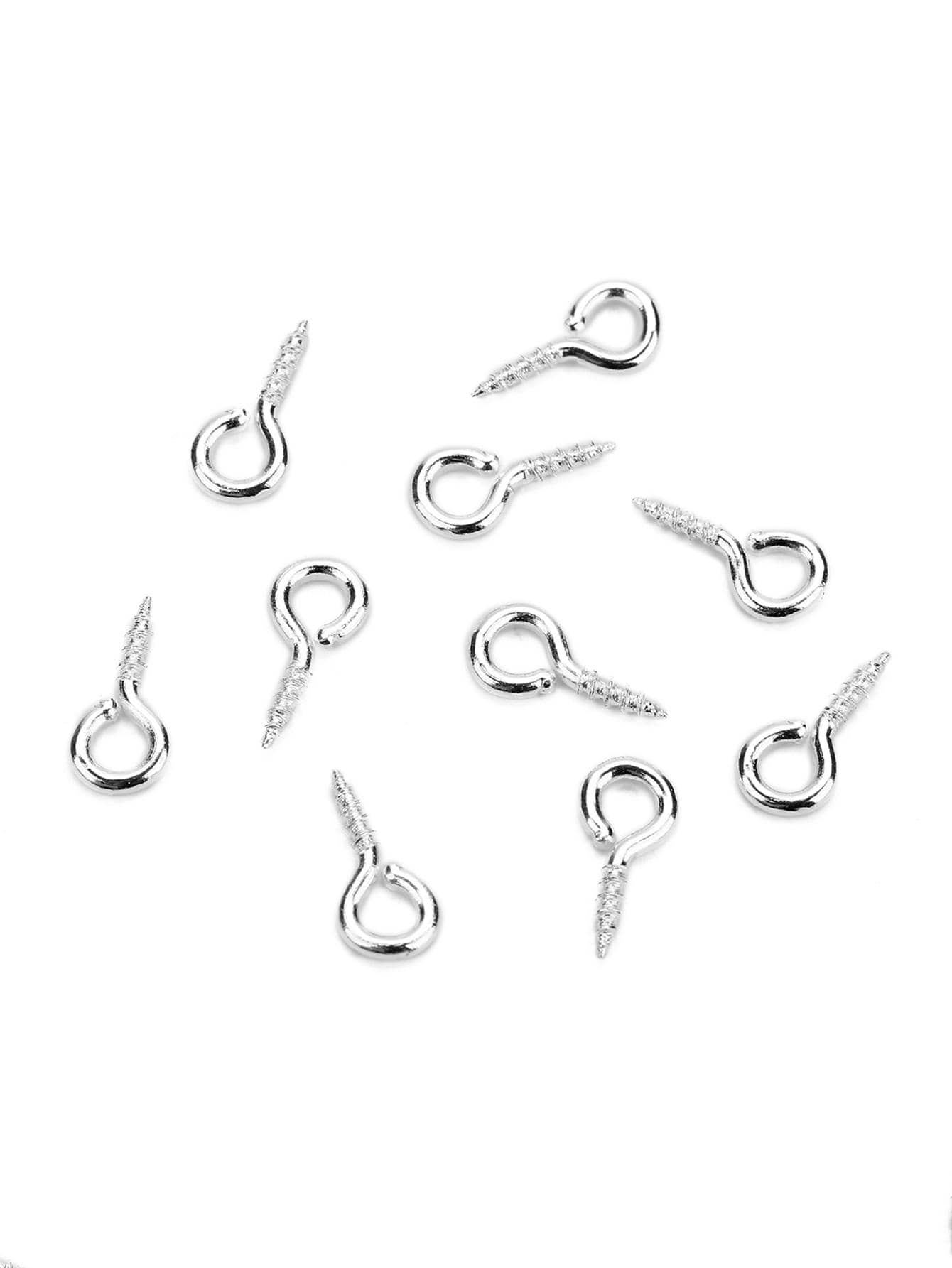 1 gói Vít Mắt/Ghim Mắt/Peg Cho DIY Phụ Kiện Trang Sức - Bạc - Xem 1