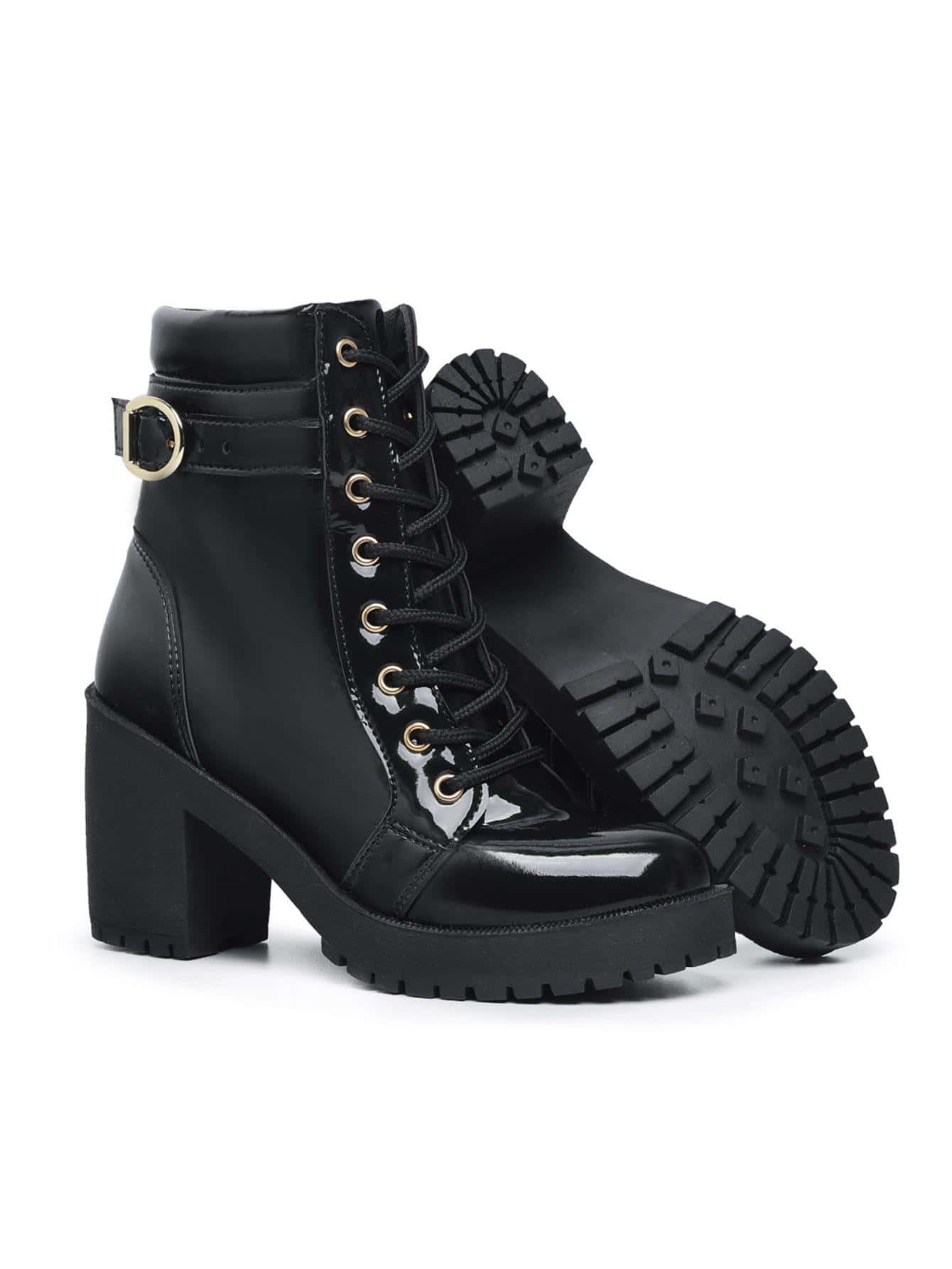 Women Fashion Boots - Black - View 1