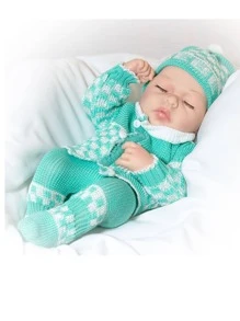 Reb Type Sleeping Baby Doll - Mint Green - View 4