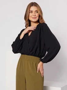 Women Blouses - 黑色 - 查看 3