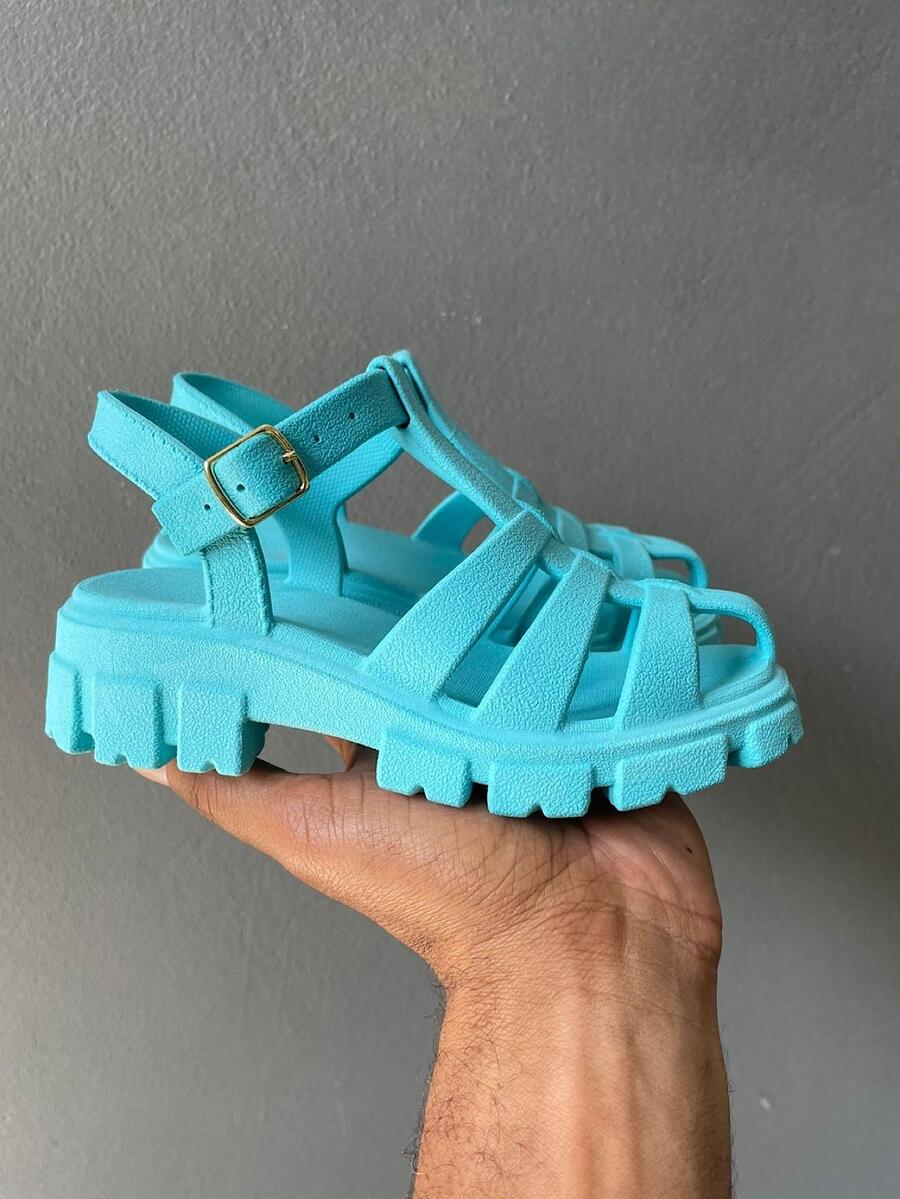 Women Platforms & Wedge Sandals - Màu xanh Cadet - Xem 1