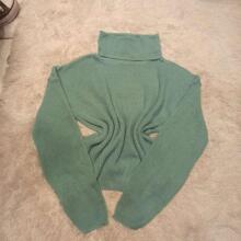 Women Sweaters - 橄欖綠 - 查看 1