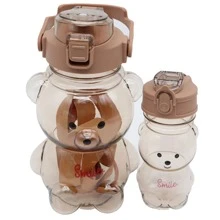 Kawaii Bear  Cup Duo With Sitckers - Khaki - View 1