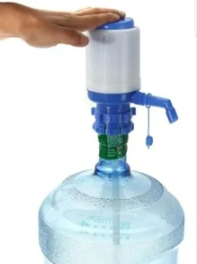 Manual Water Pump Jug Dispenser Kitchen Bottle Serves Easy Without Spilling - 白色 - 查看 1