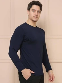 Men T-Shirts & Tanks - Navy Blue - View 2