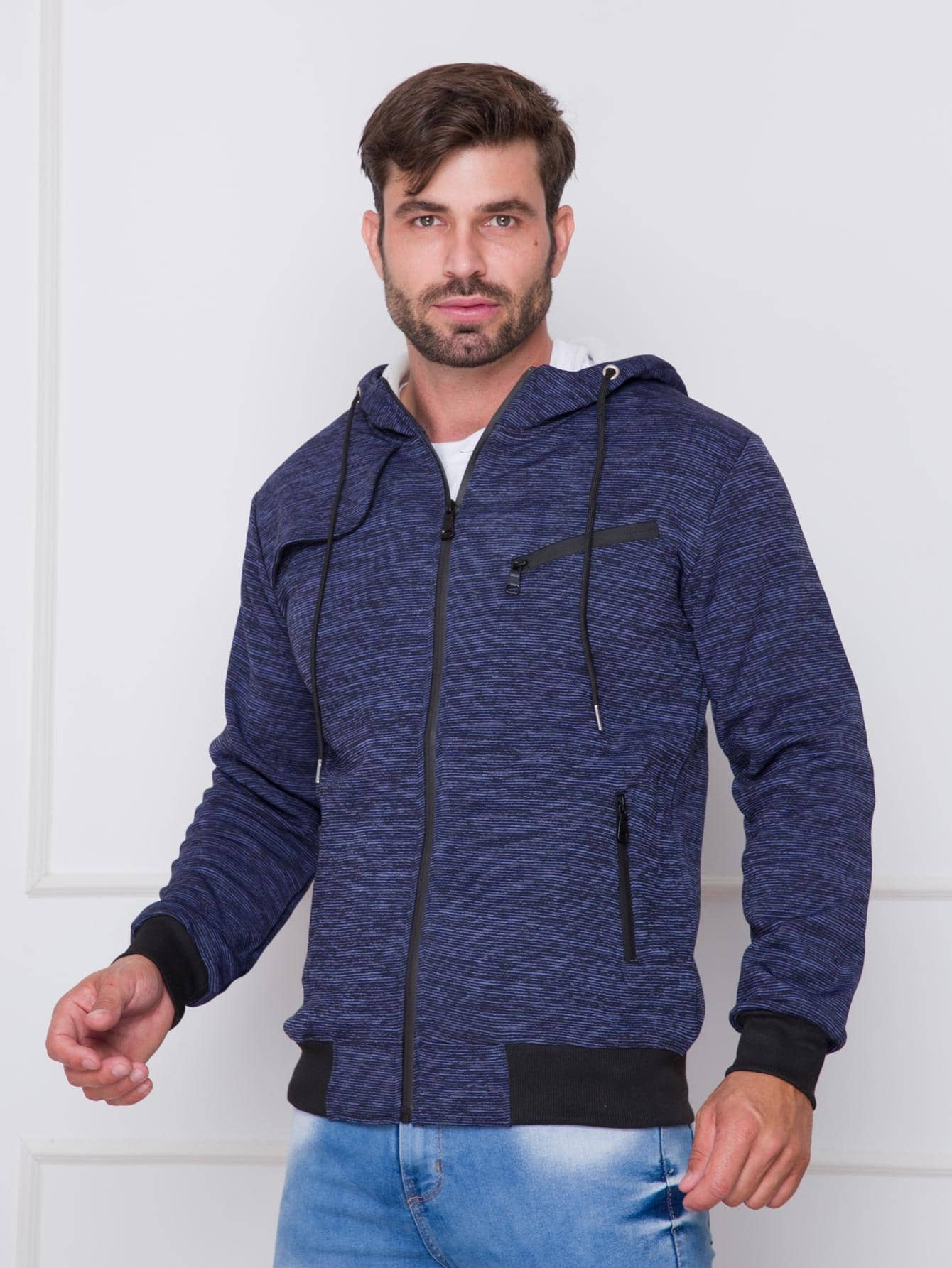 Men Sweatshirts - Màu xanh hải quân - Xem 1
