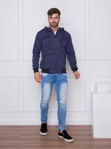 Men Sweatshirts - Màu xanh hải quân - Xem 3