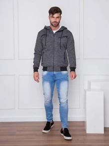 Men Sweatshirts - Màu xám đen - Xem 4