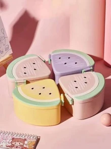 WATERMELON Lunch Box Topper For Food Includes Spoon And Fork - 黃色 - 查看 4