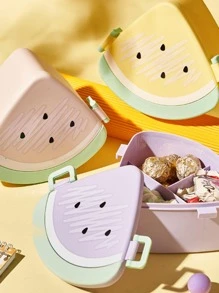 WATERMELON Lunch Box Topper For Food Includes Spoon And Fork - 黃色 - 查看 1