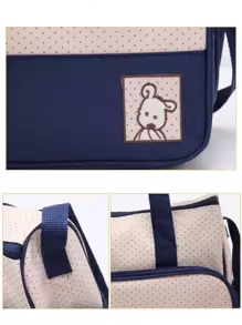 YUQING.FC. Set 5 Bolsas Panaleras Cambiador Bebe Botella Viaje Multiuso - Negro - Ver 5