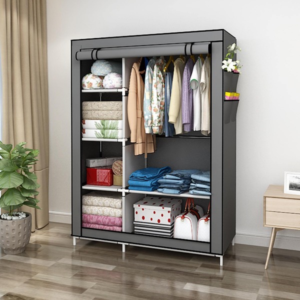 6-Cube Wardrobe Portable Wardrobe,Portable Closet Storage Shelves,Hanging Rails Clothing Storage for Kids,Closet organizers and Storage
