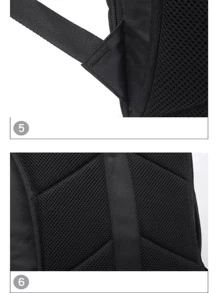 Anti-Theft School Backpack Casual Bag Usb Charging For Laptop With Padlock - Blue - View 6