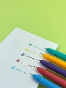 5入組混色中性筆 - 彩色 - 查看 7