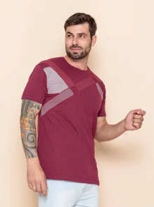 Men T-Shirts & Tanks - Burgundy - View 3