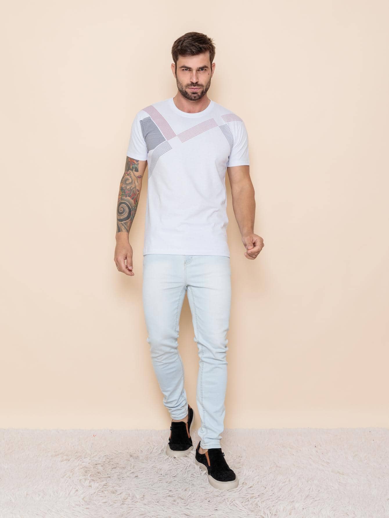 Men T-Shirts & Tanks - 白色 - 查看 1