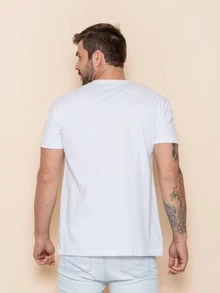 Men T-Shirts & Tanks - 白色 - 查看 2