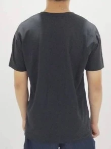 Men T-Shirts & Tanks - 黑色 - 查看 2