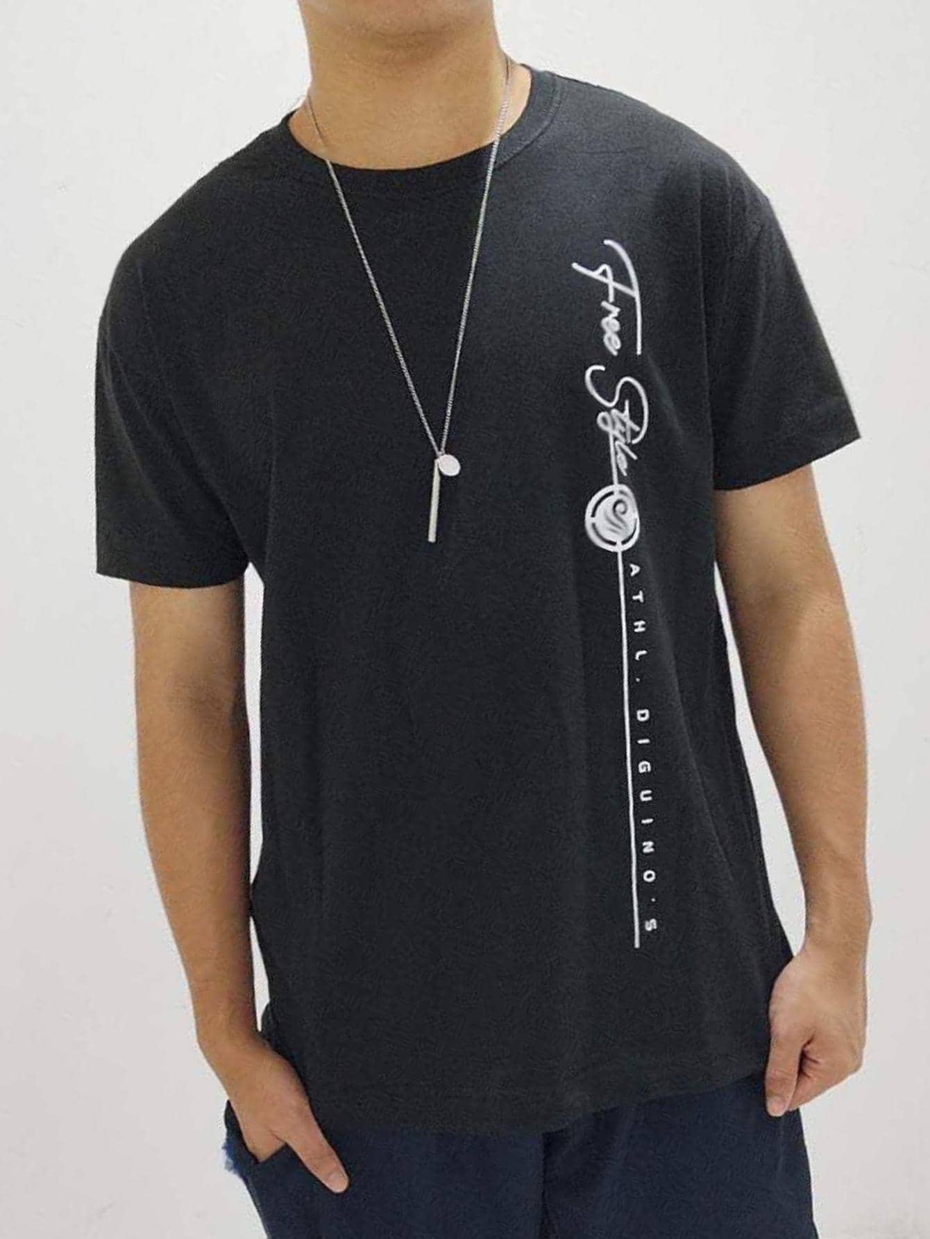 Men T-Shirts & Tanks - 黑色 - 查看 1