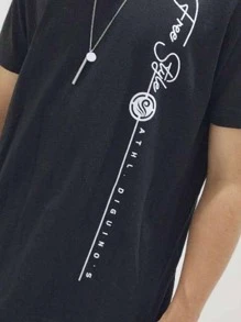 Men T-Shirts & Tanks - 黑色 - 查看 3