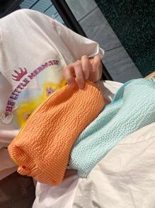 Túi trang điểm di động có dây kéo di động - trái cam - Xem 3