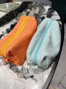 Túi trang điểm di động có dây kéo di động - trái cam - Xem 6