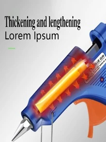 1 pieza ABS pegamento modernista de color combinado DIY pegamento para doméstico - Azul - Ver 2