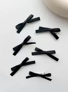 6pcs Women's Y2K Cute Ballet Style Solid Color Sweetheart Butterfly Hair Clips Valentine's Day Valentines Claw Clips Hair Claws Hair Barrettes