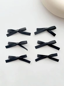 6pcs Women's Y2K Cute Ballet Style Solid Color Sweetheart Butterfly Hair Clips Valentine's Day Valentines Claw Clips Hair Claws Hair Barrettes