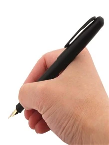1pc Iron Alloy Pen - Black - View 3
