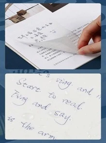 PET Transparent Waterproof Creative Personalized Sticky Notes 2pcs/10pcs/20pcs Back To School